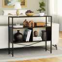 3Tier Behind Couch Table Skinny, Thin Sofa Table with Storage, Narrow Entry Console Table, Tall Sofa Tables Narrow Long, Console Table Behind Couch, Narrow Entryway Table for Living Room Foyer Hallway