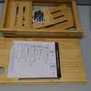 Premium Bamboo Bathtub Tray Caddy - Bath Tub Tray Table for Bathtub - Bath Caddy Tray for Bathtub, Expandable Size, Fits Most Bath Tubs, Bamboo Wood Color