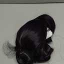 Topcosplay Female Deep Purple Anime Cosplay Wig Halloween Carnival Party Wig