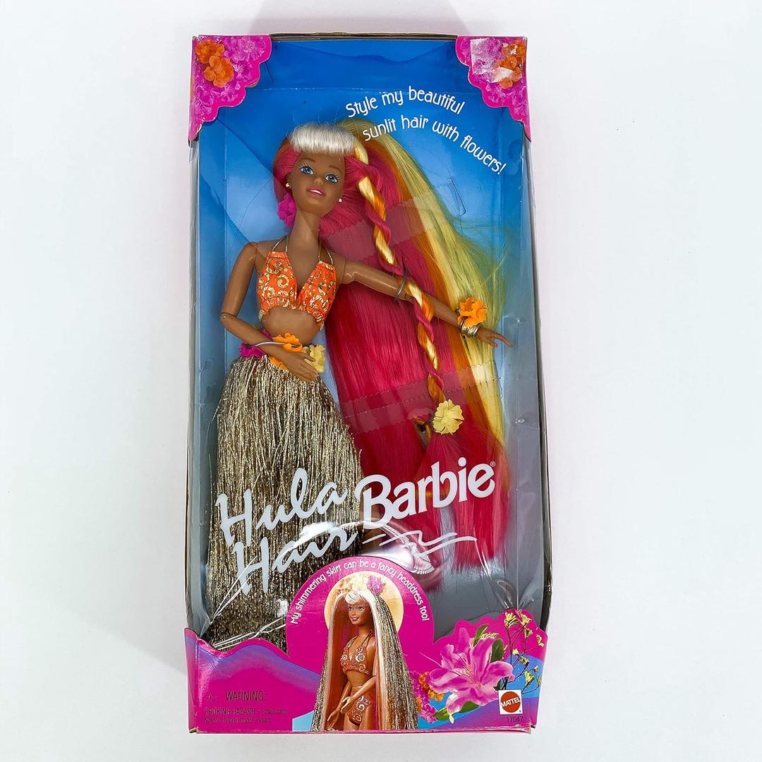 Barbie Pink & Gold Hula Hair