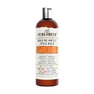 CURLSMITH Hold Me Softly Style Balm - Curl Enhancing, Soft Hold Curl Cream, Lightweight, No Crunch Curl Cream, For All Curl Types, Vegan & Cruelty Free 16 Oz