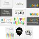 BEST PAPER GREETINGS 120 Pack Assorted Birthday and Anniversary Cards with Envelopes Bulk for Work, Wedding, Employees Appreciation, Business (12 Designs, 4x6 In)
