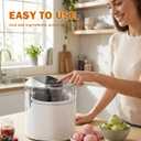 Ice Cream Maker Machine, 1.52 Quarts Ice Cream, Sorbet and Frozen Yogurt Machine, 1.52-Qt Insulated Freezer Bowl, LCD Screen and Timer, Quick Results, Easy to Operate and Clean