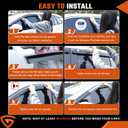 Rain Guards Fit for Toyota RAV4 2019 2020 2021 2022 2023 2024 2025, Tape-On Window Deflector Extra Durable Side Sun Rain Guard 2019-2025 RAV4 Visor Deflectors Black 4 PCS