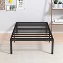 Maenizi Twin XL Bed Frames No Box Spring Needed, 14 Inch Heavy Duty Metal Twin XL Platform Bed Frame Support Up to 2500 lbs, Easy Assembly, Noise Free, Black