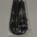 Poen Halloween Shepherd's Staff Hook Prop Costume 5Ft Tall Walking Cane Stick Plastic Crook Staff Shepherd Cosplay Accessory (Black)