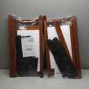 Pack of 2 Bamboo Luggage Rack for Guest Room, 26.77" Folding Wide Suitcase Stand with Storage Shelf, Thickened Luggage Stand Holder for Bedroom Hotel, Luggage Rack for Suitcases (Brown)