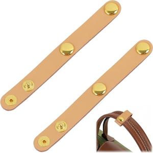 PU Leather Handbag Strap Shortener, Top Handle Keeper with Snap Buckle Non-Slip Dual Grip Connection Buckle Holder