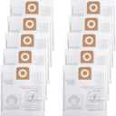 10 Pack CMXZVBE38749 Vacuum Dust Bags,Compatible for CRAFTSMAN 16-20 Gallon Wet/Dry Shopvac Dust Collection Bags