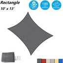 AsterOutdoor Sun Shade Sail Rectangle 10' x 13' UV Block Canopy for Patio Backyard Lawn Garden Outdoor Activities, Graphite