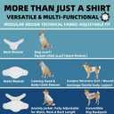 DAJIDALI Dog & Cat Anxiety Vest & Spay Recovery Suit Silent Adjustable Calming Wrap for Surgery & Thunderstorms 2-Piece Cone & Recovery Onesie Alternative