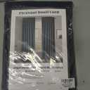 PLEASANT BOULEVARD Grey Velvet Curtains 95 inch Long Heavyweight Blackout Curtains Rod Pocket Thermal Insulated Darkening Window Drapes for Bedroom Living Room, W52 x L95, 2 Panels