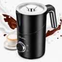 8-in-1 Milk Frother, 21.16oz/600ml Automatic Milk Frother and Steamer, Electric Hot & Cold Foam Maker, Ergonomic Grip Detachable Frother for Coffee, Latte, Cappuccino, Dishwasher Safe