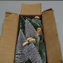 30Pcs Christmas Decorations Mini Christmas Trees, Artificial Christmas Tree Bottle Brush Trees with Wooden Base for Christmas Decor Christmas Party Home Table Craft (Silver,green)