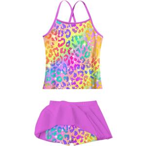 Girls Tankini Swimsuit Two Piece Bathing Suits Beach Swimwear Size 12
