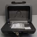 SentrySafe Fireproof Safe with Key Lock, Chest Lock Box for Home or Travel Secures Money, Documents, 0.18 Cubic Feet, 6.1 x 14.3 x 11.2 Inches, 1210