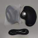 Nulea M501 Wireless Trackball Mouse, Rechargeable Ergonomic, Easy Thumb Control, Precise & Smooth Tracking, 3 Device Connection (Bluetooth or USB Receiver), Compatible for PC, Laptop, Mac, Windows.