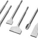 6Pcs SDS Plus Chisels, SDS Plus Compatible, 40CR Steel, Masonry Chisel Set, Tile Removal, Wall Chasing, Floor Scraping