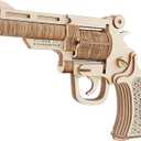 3D Wooden Puzzle, DIY Revolver Gun Model Toys Jigsaw Brain Teaser Gift for Kids,Teens and Adults by GreenLF