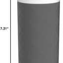 Ello Ogden Ceramic Travel Mug with Splash-Resistant Slider Lid and Protective Silicone Boot, Perfect for Coffee or Tea, BPA Free, Dishwasher Safe, Gray, 16 oz, 758-0438-040