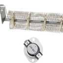 Dryer Heating Element and L248-80 High Limit Thermostat by SupHomie - Compatible with Maytag PYE2300AYW, Maytag PYET344AYW, Maytag PYET244AYW, Admiral ADE7000AYW