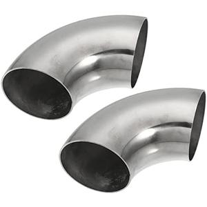 X AUTOHAUX 2pcs OD 2.75 Inch 90 Degree 1.5mm Thickness Mandrel Bend Elbow SS304 Stainless Steel Bend Tube Exhaust Elbow Pipe for Car Modified Exhaust System X AUTOHAUX 2pcs OD 2.75 Inch 90 Degree 1.5mm Thickness Mandrel Bend Elbow SS304 Stainless Steel Bend Tube Exhaust Elbow Pipe for Car Modified Exhaust System