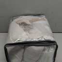 105 Inch Blackout Linen Curtains Pinch Pleat for Bedroom Living Room Darkening Neutral Pleated 100% Black Out Thermal Insulated Window Drapes Double Layer Soundproof Curtains 2 Panels Ivory Natural