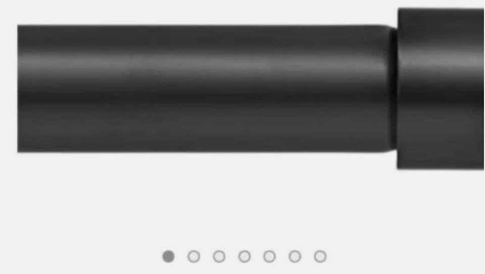 Ivilon Drapery Window Curtain Rod - End Cap Style Design 1" Pole 72-144" New