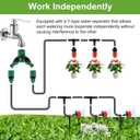 98FT Drip Irrigation System, Micro Garden Drip Irrigation System with 1/4 inch Tubing & Adjustable Misting Nozzle Sprinkler, Automatic Watering System for Greenhouse, Yard, Lawn, Plant