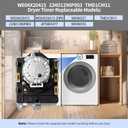 WE04X20415 TMD1CM11 234D1296P003 Dryer Timer, Compatible with GE/Hotpoint DBXR463GG7WW GTDP300GM1WS HTDX100GD6WW HTDX100GM8WW HTDX100GD4WW DHDSR46GG1WW DHDSR46GG7WW etc Models, OEM