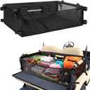 PGmoon Golf Cart Cargo Mesh Organizer Compatible with Yamaha, Club Car, EZGO, Golf Cart Storage Net with Adjustable Buckle Strap
