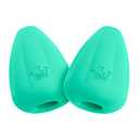 Chew King by Mammoth Premium Treat Dispensing Dog Toy, Durable Natural Rubber Chew Toy, Safety Air Vent, Interactive Enrichment Toy for Aggressive Chewers, Medium Pack of 2- Teal