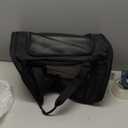 Henkelion Cat Carriers Dog Carrier Pet Carrier for Small / Medium Cats Dogs Puppies (Up To 15lbs), TSA Airline Approved Small Dog Carrier Soft Sided, Collapsible Waterproof Travel Puppy Carrier -Black (17.0"L x 11.0"W x 11.0"H)