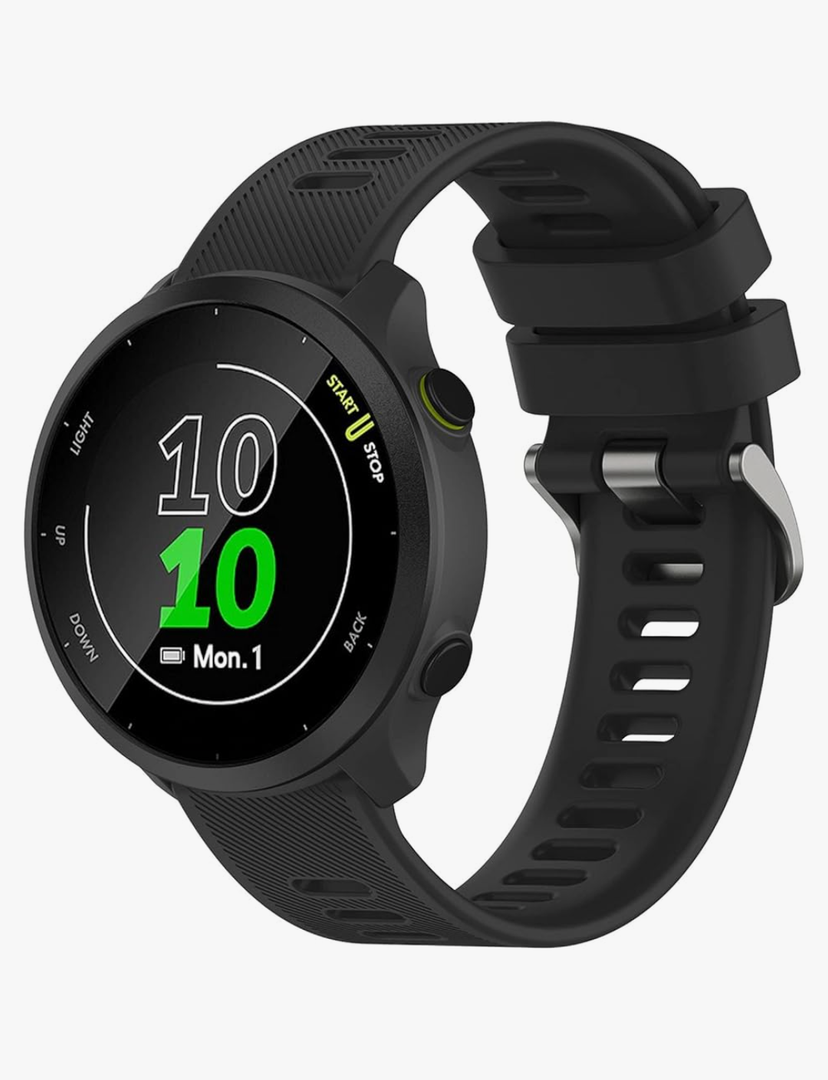 TopPerfekt Band Compatible with Garmin Forerunner 55 20mm Soft Silicone Replacement Watch Band Strap Wristband for Forerunner 570 42mm/165/158/645/245/Vivoactive 5/6/Venu 2 Plus/Galaxy watch 4 42MM