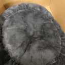 Best Friends by Sheri The Original Calming Donut Dog Bed for Extra-Small Dogs up to 10 lbs, Lux Faux Fur, Mink Dark Gray, 18" x 18"