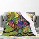 Labrador Retrievers Throw Blanket Dog Printed Pattern Blanket Suitable for Men Women Boy Girl Cute Bedroom Decoration Pet blankets Sofa Air Conditioning Blanket (60''X50'', Labrador Retrievers)