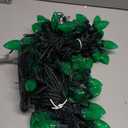 Dazzle Bright C9 Christmas String Lights, Waterproof Connectable Green Wire Fairy Lights, Christmas Lights for Indoor Outdoor Home Yard Xmas Tree House Decorations (Green, 100 LED)