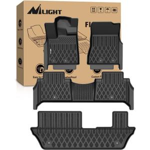 Nilight TPE Floor Mats for Nissan Armada 8 Seats/Infiniti QX80 2025 2026