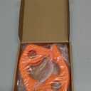 Linskip for Modular Steel Bumper Tow Hook Covers Fit for 2021-2026 Ford Bronco Accessory, Front Bumper Tow Hook Rubber Sleeve Protectors for Bronco Raptor Accessories(Orange)