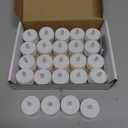 LANKER 24 Pack LED Tea Lights Candles, Warm White Flickering Flameless Tealights, Long Lasting Battery Operated Fake Candles, Decoration for Halloween (Warm White - 24pcs)