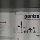 Ganiza Immersion Blender, Max 1200W Heavy Duty Hand Blender with Time Display & Variable Speed Trigger, 9-in-1 Electric Handheld Mixer with Chopper Whisk Frother Beaker Ideal for Soup Puree Smoothies (Black)