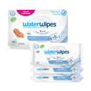 WaterWipes Sensitive+ Newborn & Baby Wipes, 3-In-1 Cleans, Cares, Protects, 99.9% Water, Unscented & Hypoallergenic, 180 Count (3 Packs)