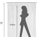 AmazerBath Plastic Shower Curtain, 60 x 72 Inches PEVA Heavy Duty Clear Shower Curtain, Waterproof Heavy Weight Thick Bathroom Curtain with 3 Big Clear Weighted Stones and 10 Rustproof Grommet Holes