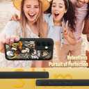 KANGHAR Black Case for Samsung Galaxy S25 Plus Case, Cute Mushroom Art Design Soft TPU Shockproof Protective for Women Girls Slim Phone Cover-Black