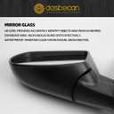 Dasbecan Left Driver Side Mirror Compatible with Honda C-RV CRV 2012 2013 2014 2015 2016 Non-heated Manual Folding Power Glass Black Door Mirror Replaces 76258-T0A-A11 HO1320268 (3Pins)