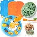 KIPRITII Well-Rounded Dog Enrichment Toys Set  Keeps Dogs Busy with Mental Stimulation & Slow Feeding, Includes Dog Lick Mat, Puzzle Toy & Slow Feeder Bowl for Boredom Relief