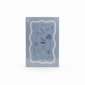 3pcs Blue Trendy Coastal Beach Canvas Wall Art Bikini Seashell MEET ME AT THE BEACH Wall Decor Pictures Coastal Granddaughter Preppy Aesthetic Poster Print for Bedroom Dorm Apartment Home Decoration