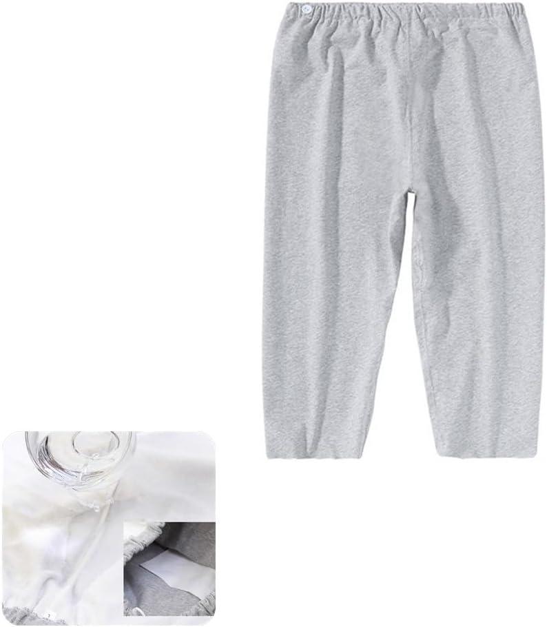 Adult Incontinence Pants,Patient Care Underwear,Adjustable Incontinence Trousers,Adult Diaper Pants,Reusable Adaptive Apparel for Adult Patients,Seniors and Women (Cropped,Grey,XL) (Gray)