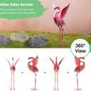 Goodeco Garden Flamingo Yard Decorations - Pink Flamingo Statue with Flying Wings for Yard Patio Decoration, Gardenning Gifts, Perfect Flamingo Gifts, Eye-Catching Ornament for Indoor and Outdoor Use