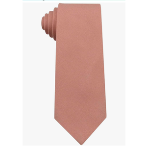Mens Slim Width Color Linen Neckties - Standard and Extra Long Tie